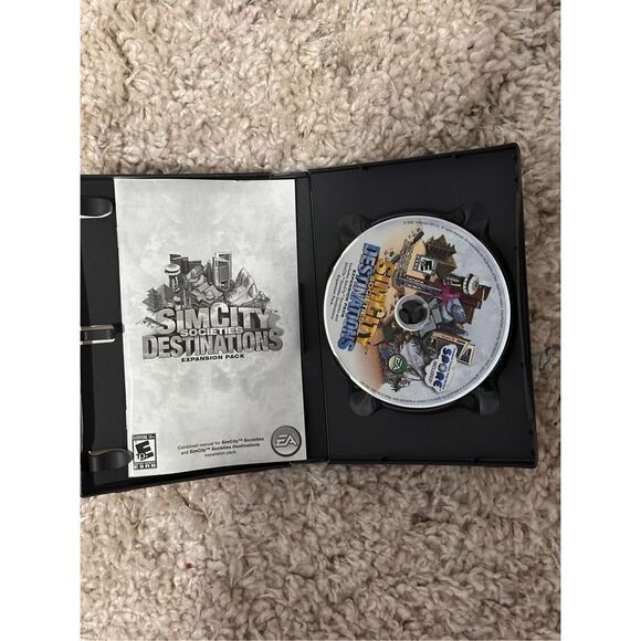 Nice 2008 The SimCity Box - PC  - 4 Disk Set Used Condition - Picture 5 of 13